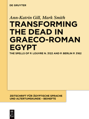 cover image of Transforming the Dead in Graeco-Roman Egypt